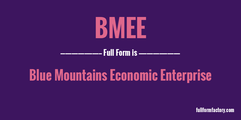bmee-full-form