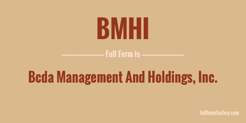 bmhi-full-form