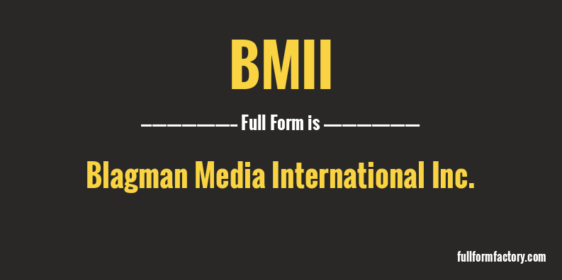 bmii-full-form