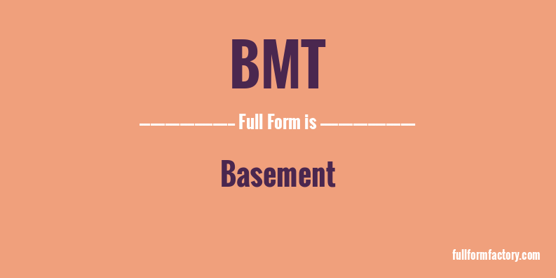 bmt-full-form