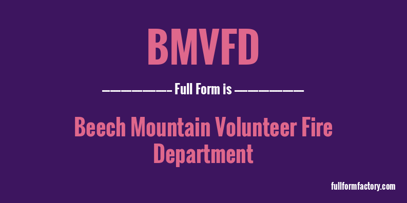 bmvfd-full-form