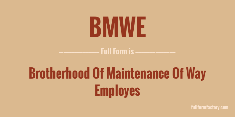 bmwe-full-form