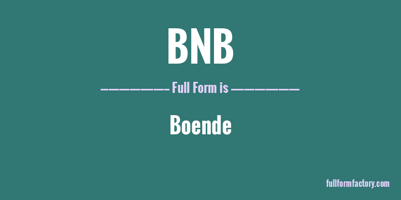 bnb-full-form