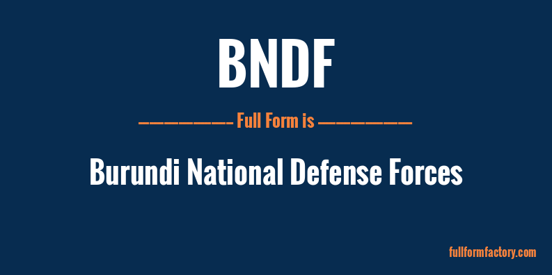 bndf-full-form