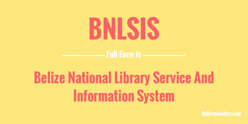 bnlsis-full-form