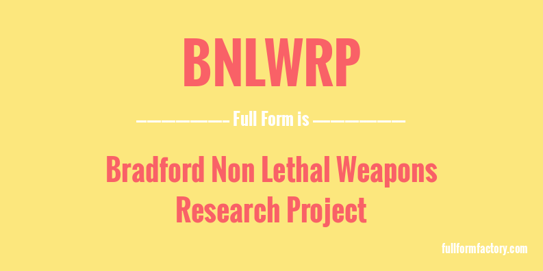 bnlwrp-full-form