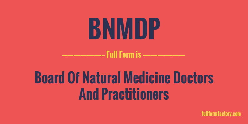 bnmdp-full-form