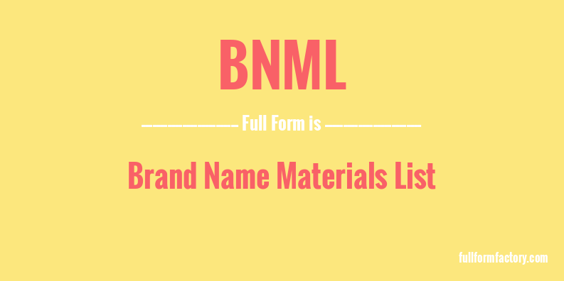 bnml-full-form
