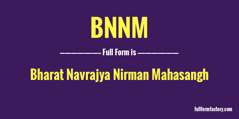 bnnm-full-form