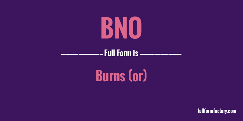 bno-full-form