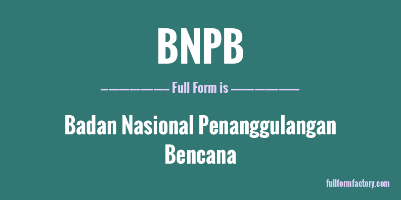 bnpb-full-form
