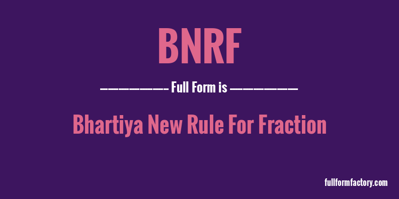bnrf-full-form