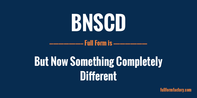 bnscd-full-form