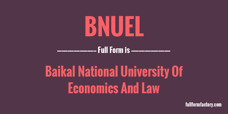 bnuel-full-form