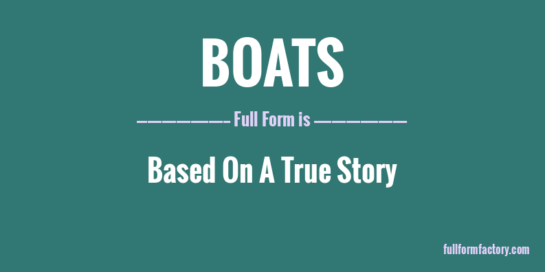 boats-full-form