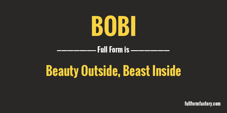 bobi-full-form