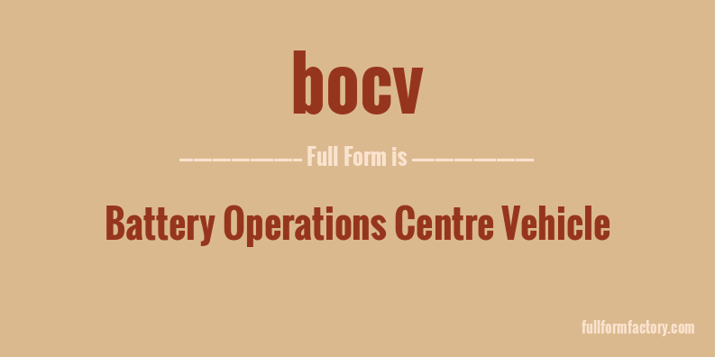 bocv-full-form