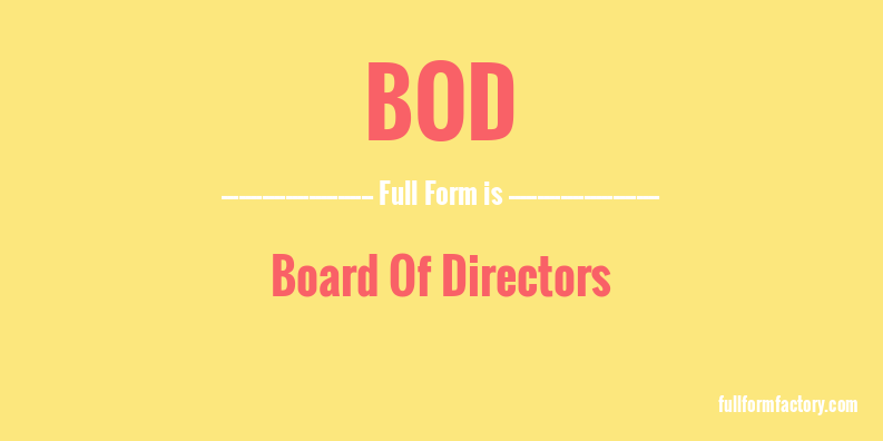 bod-full-form