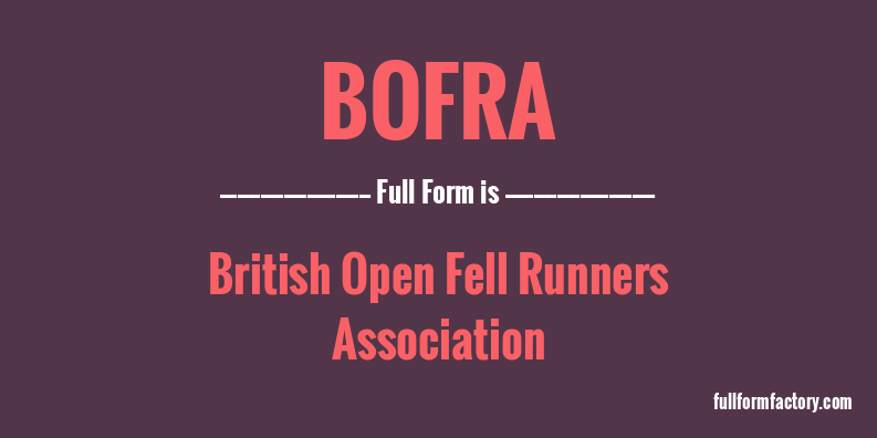 bofra-full-form