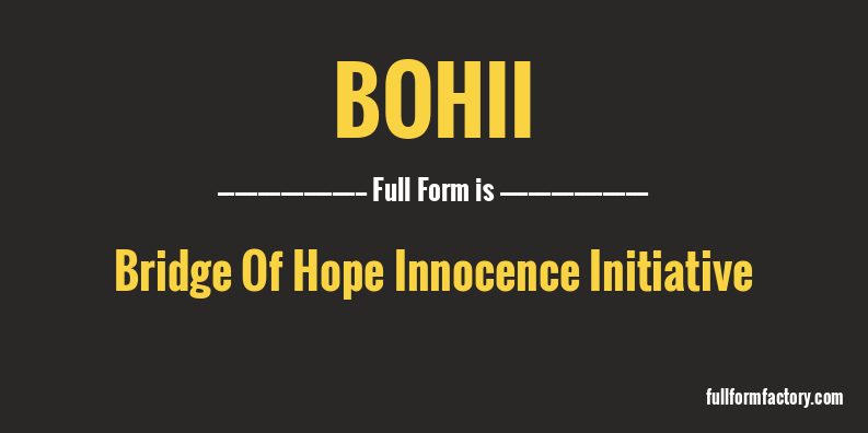 bohii-full-form