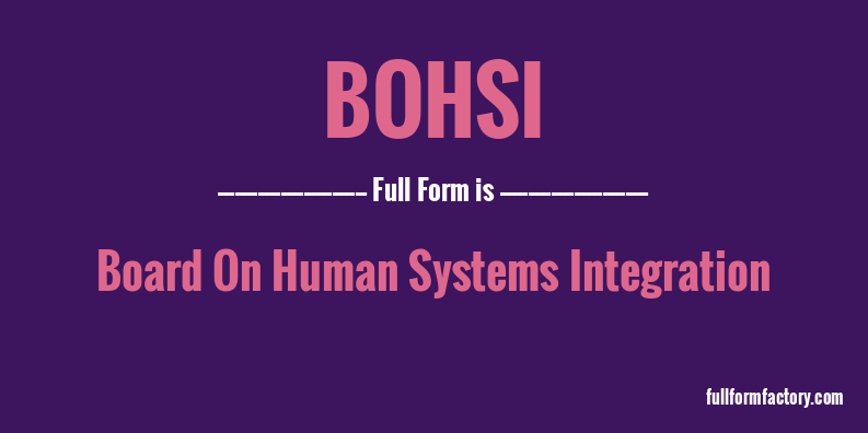 bohsi-full-form