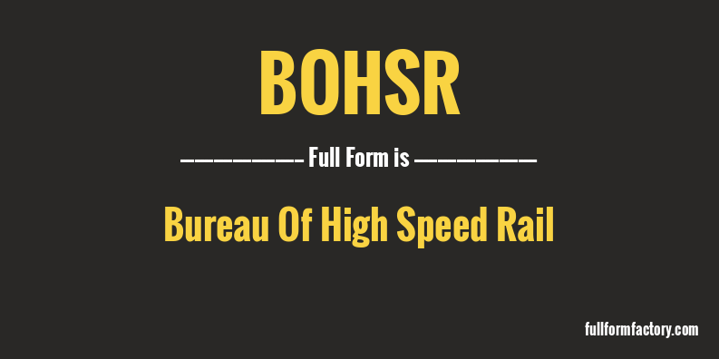 bohsr-full-form