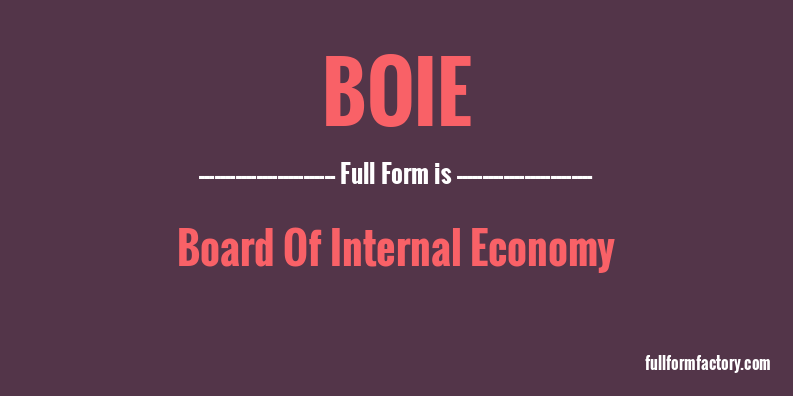 boie-full-form