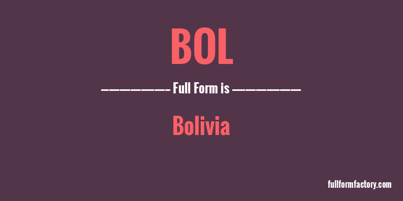bol-full-form