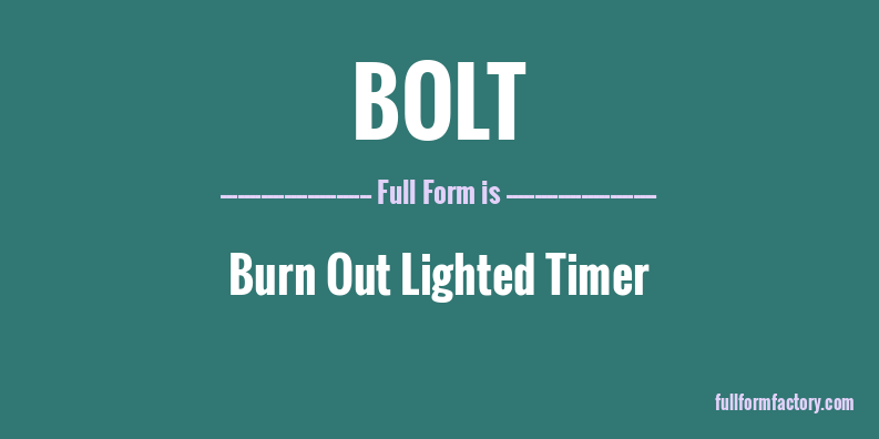 bolt-full-form