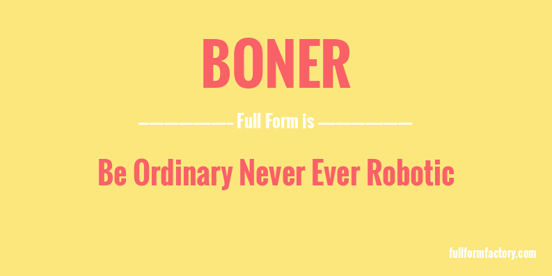 boner-full-form
