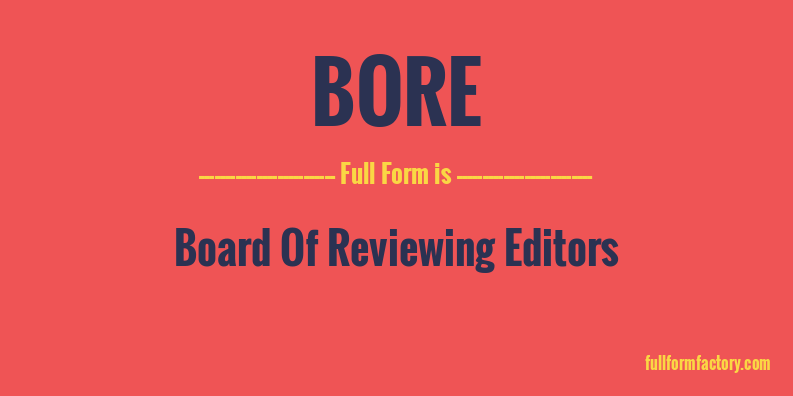 bore-full-form