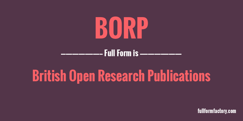 borp-full-form