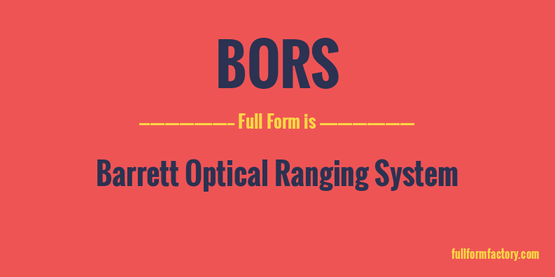 bors-full-form