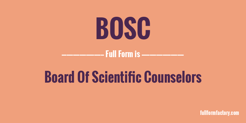 bosc-full-form