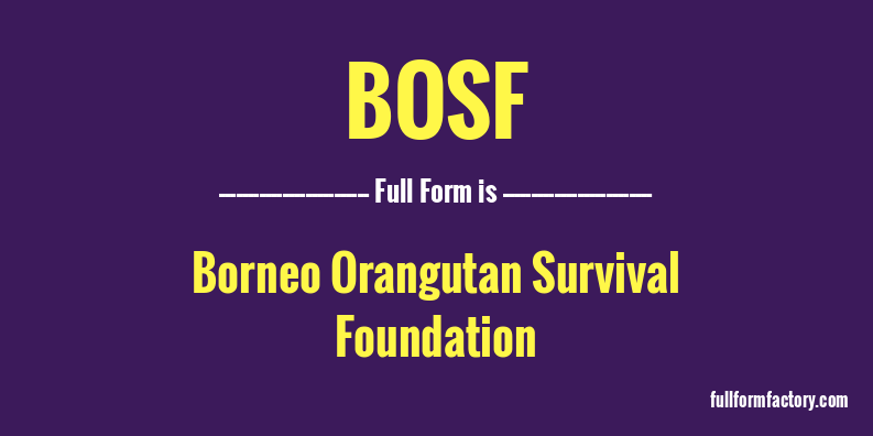 bosf-full-form