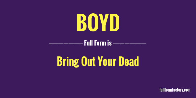 boyd-full-form