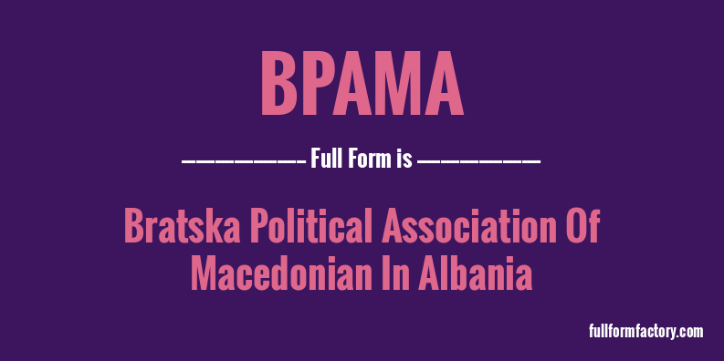 bpama-full-form