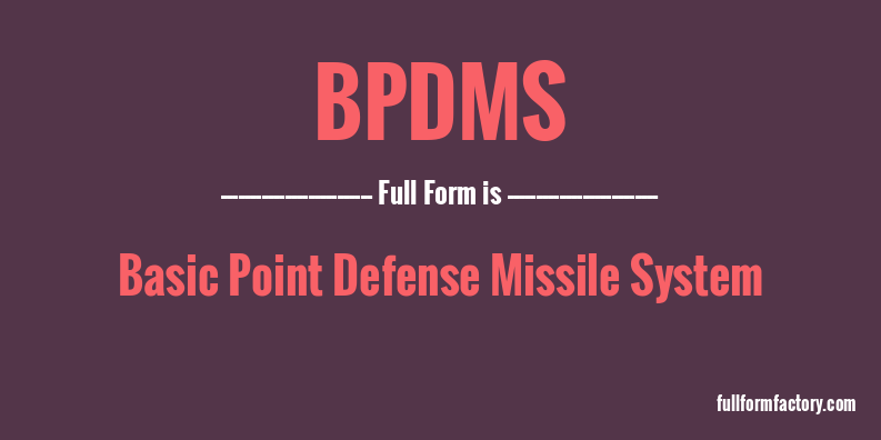 bpdms-full-form