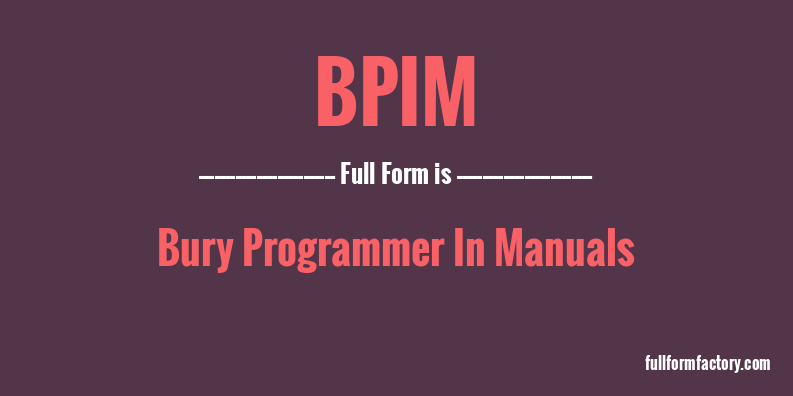 bpim-full-form