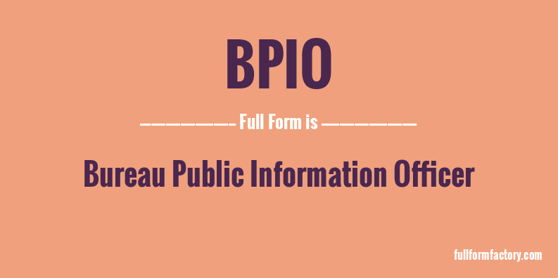 bpio-full-form