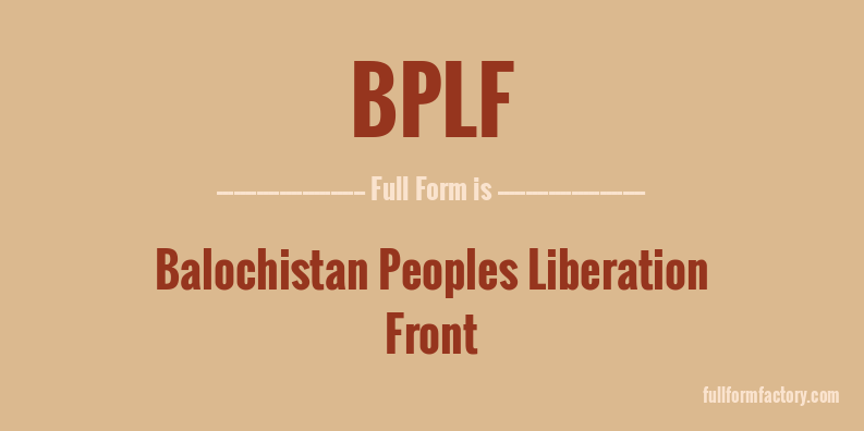 bplf-full-form