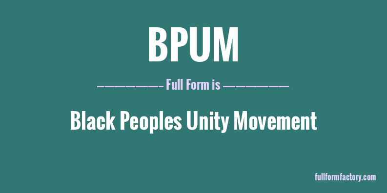 bpum-full-form