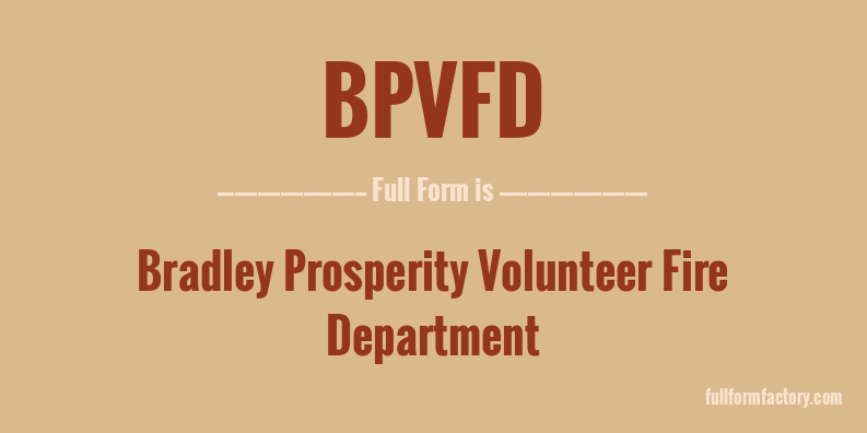 bpvfd-full-form
