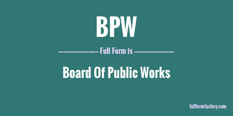 bpw-full-form