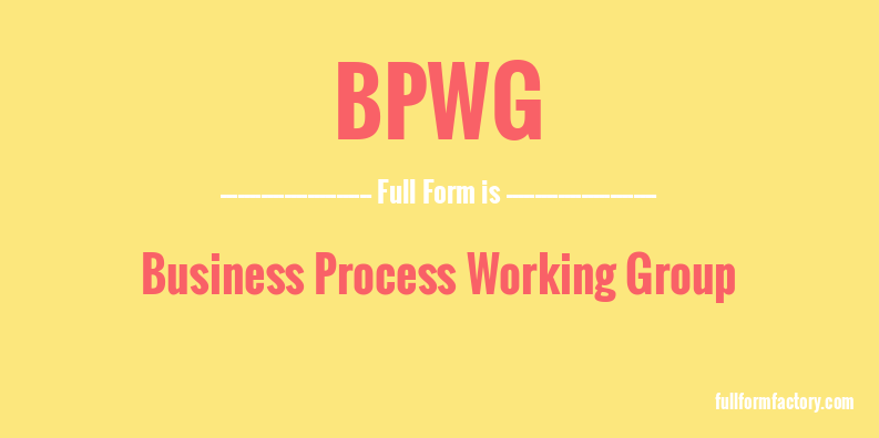 bpwg-full-form