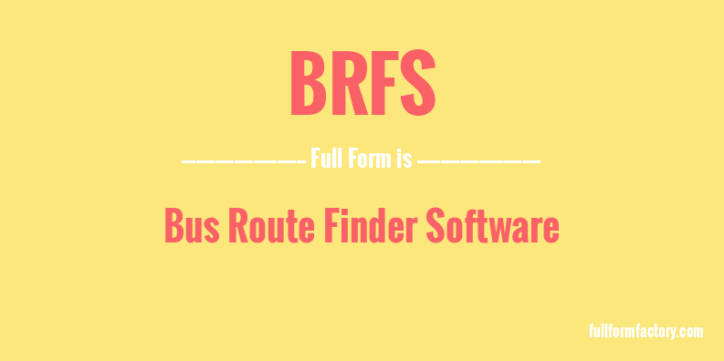 brfs-full-form