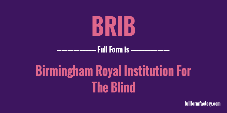 brib-full-form
