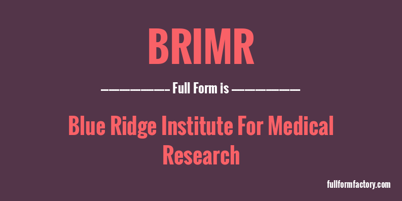 brimr-full-form