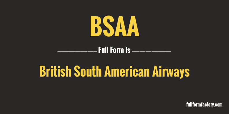 bsaa-full-form