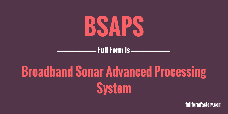 bsaps-full-form